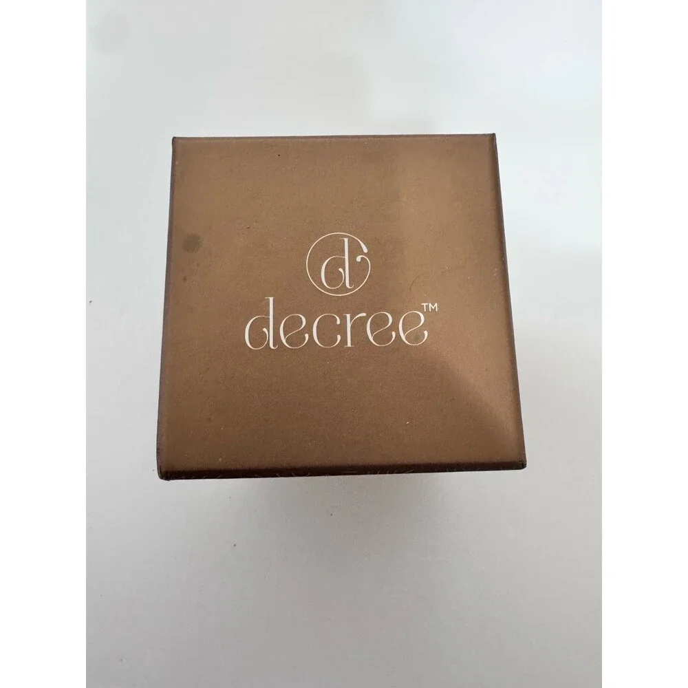 Decree Wrap Watch Brown Faux Leather Braided Studded Boho‎ Gold Tone Quartz Box